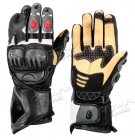 LEATHER MOTORBIKE GLOVES